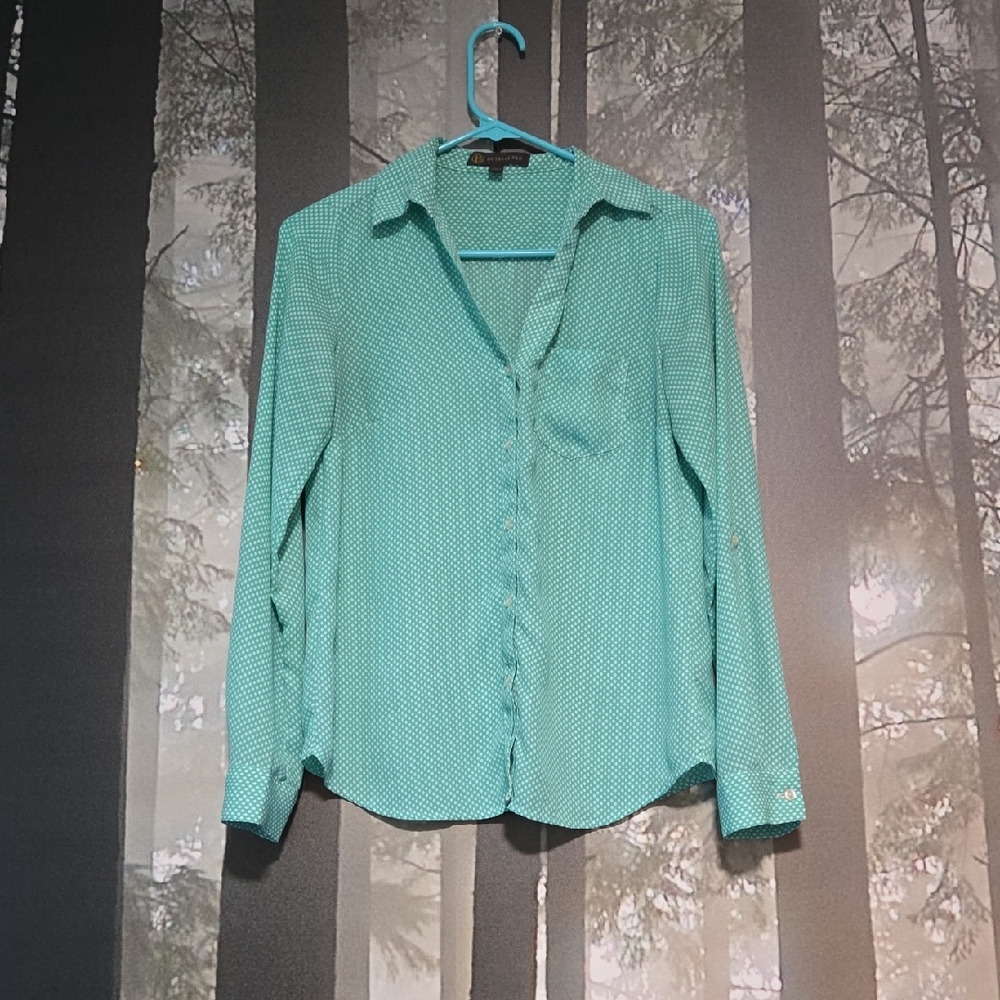 Outback Red Teal Button-Down Shirt